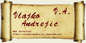 Vlajko Andrejić vizit kartica